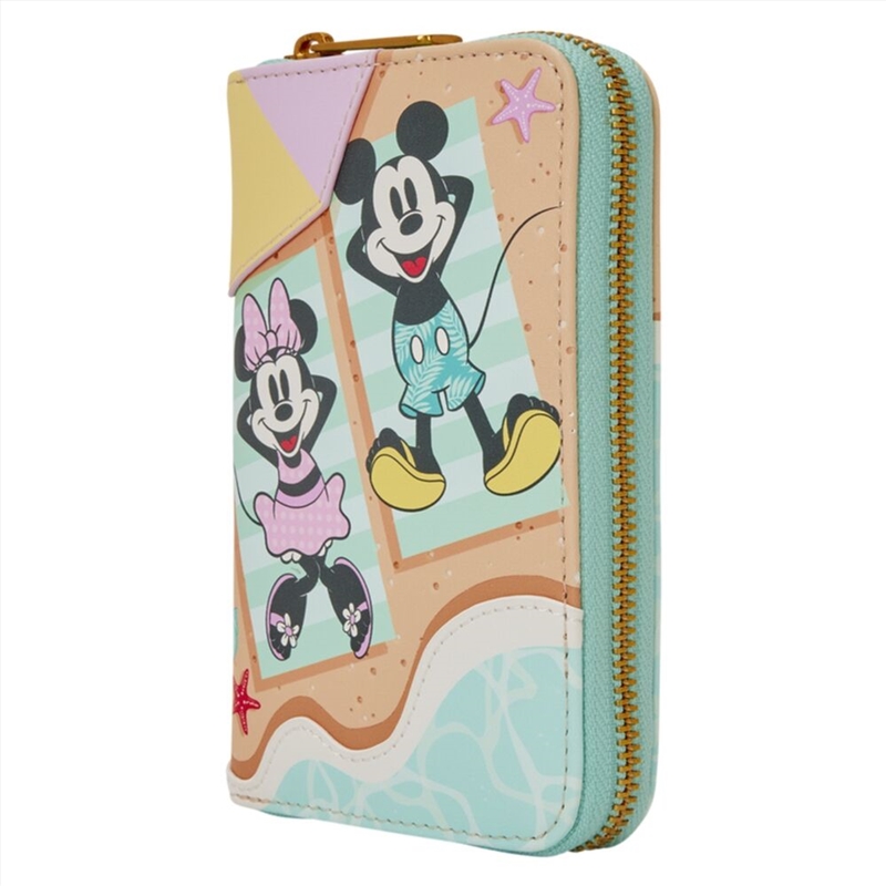 Loungefly Mickey & Minnie - Beach Fun Zip Around Wallet/Product Detail/Wallets