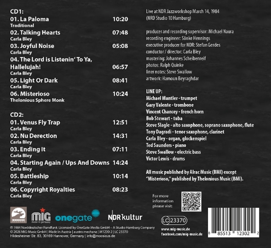 Joyful Noise (Live In Hamburg 1984)/Product Detail/Jazz