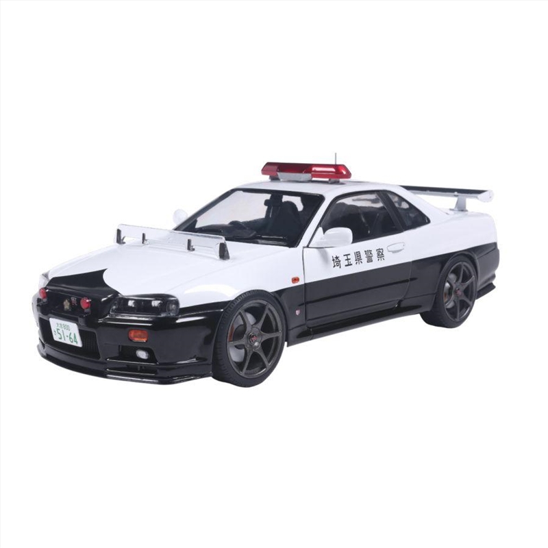 Solido Cars - 1999 Nissan Skyline GT-R (BNR34) Japanese Police (W 1:18 Diecast Vehiclehite)/Product Detail/Figurines