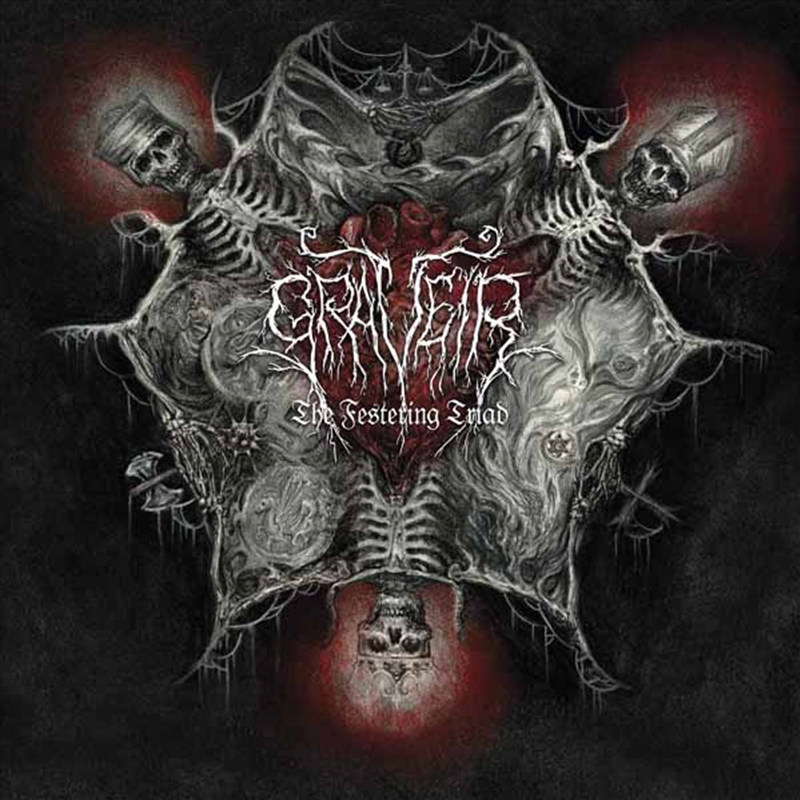 The Festering Triad - Red Black Splatter Vinyl/Product Detail/Metal