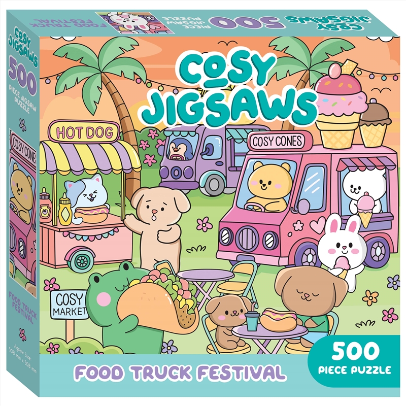 Cosy Jigsaws 500 Piece - Food Truck Festival/Product Detail/Jigsaw Puzzles