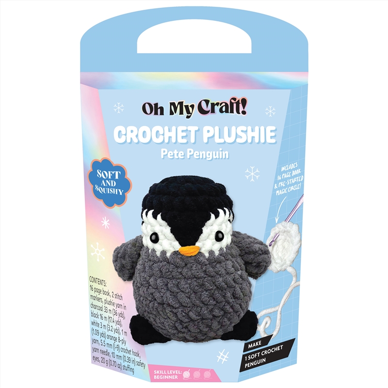 Oh My Craft Midi Crochet Plushie - Pete Penguin/Product Detail/Arts & Craft