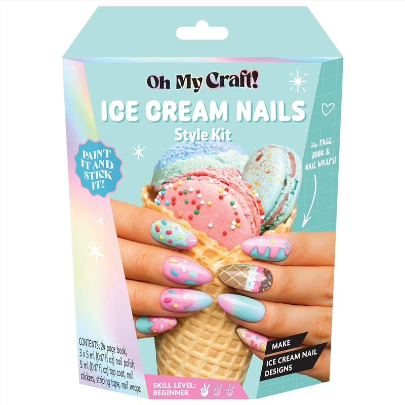 Oh My Craft Ice Cream Glam Nail Art Kit/Product Detail/Arts & Craft