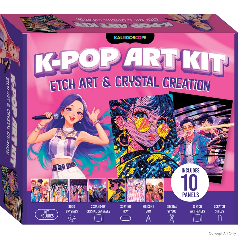 K-Pop Art Kit - Etch Art & Crystal Creations/Product Detail/Arts & Craft