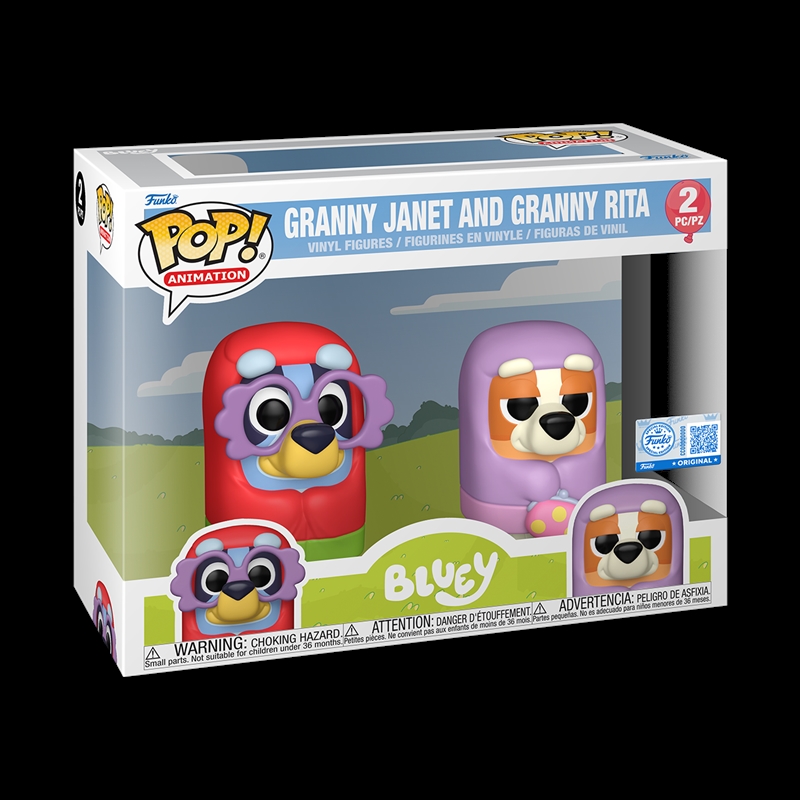 Bluey - Bluey & Bingo (Granny) Pop! Vinyl 2PK/Product Detail/TV