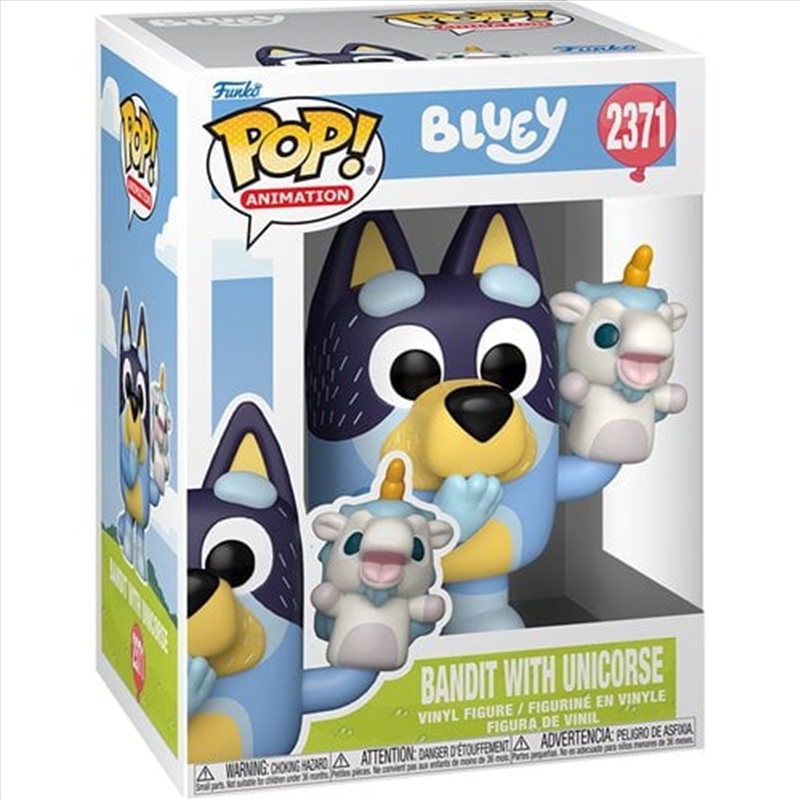 Bluey - Bandit w/Unicorse Pop! Vinyl/Product Detail/TV