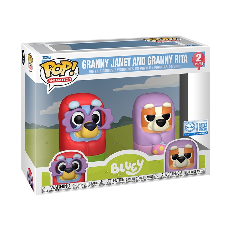 Bluey - Bluey & Bingo (Granny) Pop! Vinyl 2PK/Product Detail/TV