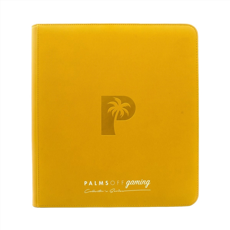 Palms Off Gaming - Collector's Series 12 Pocket Zip Trading Card Binder - YELLOW/Product Detail/Games Accessories