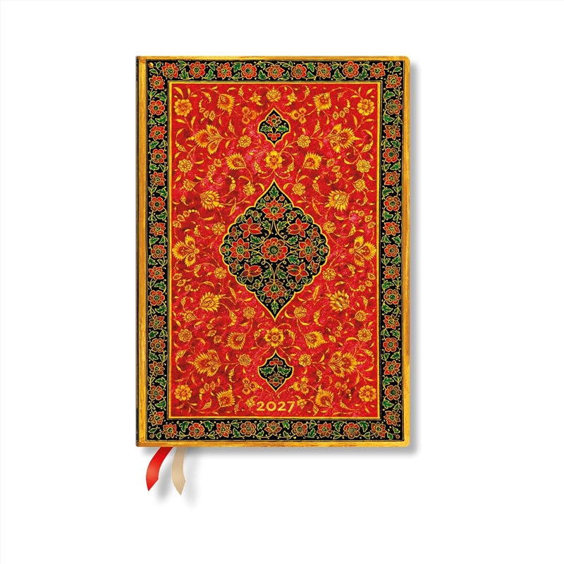 2027 Layla Persian Poetry Midi 12-Month Hardcover Dayplanner Elastic Band Closure Daily/Product Detail/Calendars & Diaries
