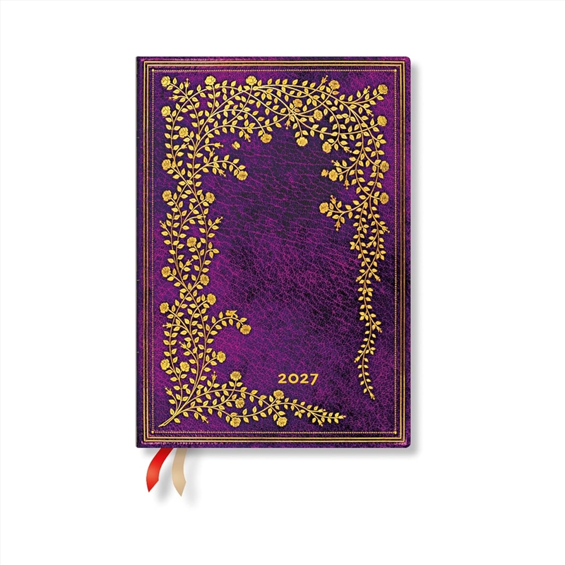2027 New York Rose Gilded Age Midi 12-Month Hardcover Dayplanner Elastic Band Closure Vertical/Product Detail/Calendars & Diaries