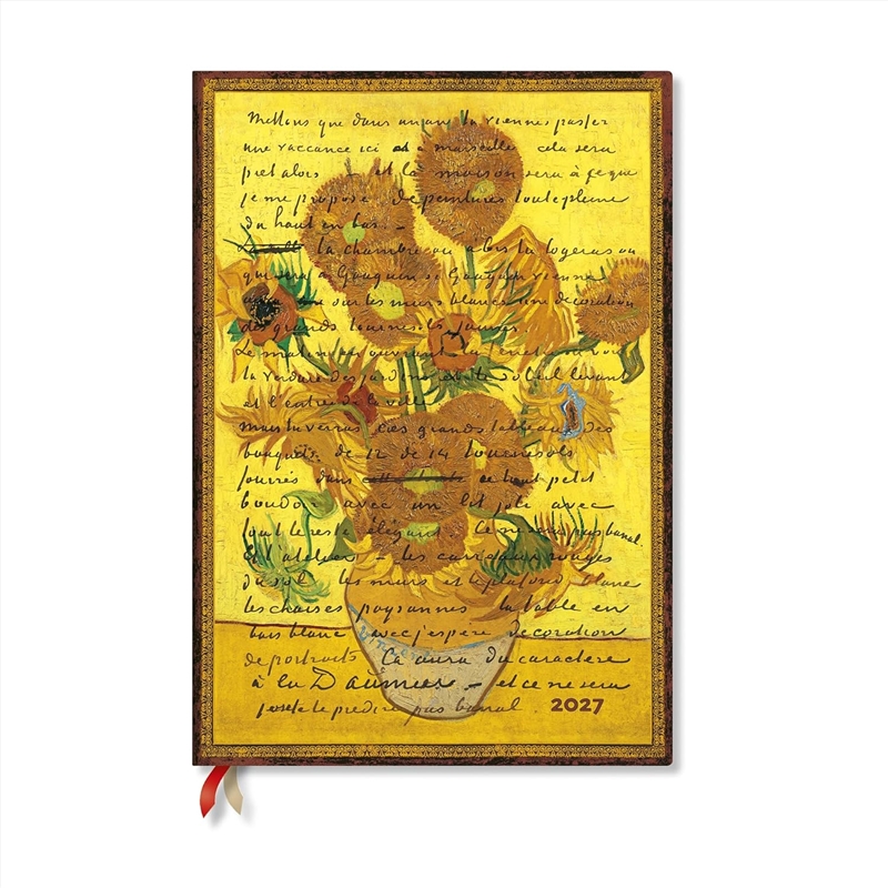 2027 Van Gogh, Sunflowers Embellished Manuscripts Collection Grande 12-Month Hardcover Dayplanner El/Product Detail/Calendars & Diaries