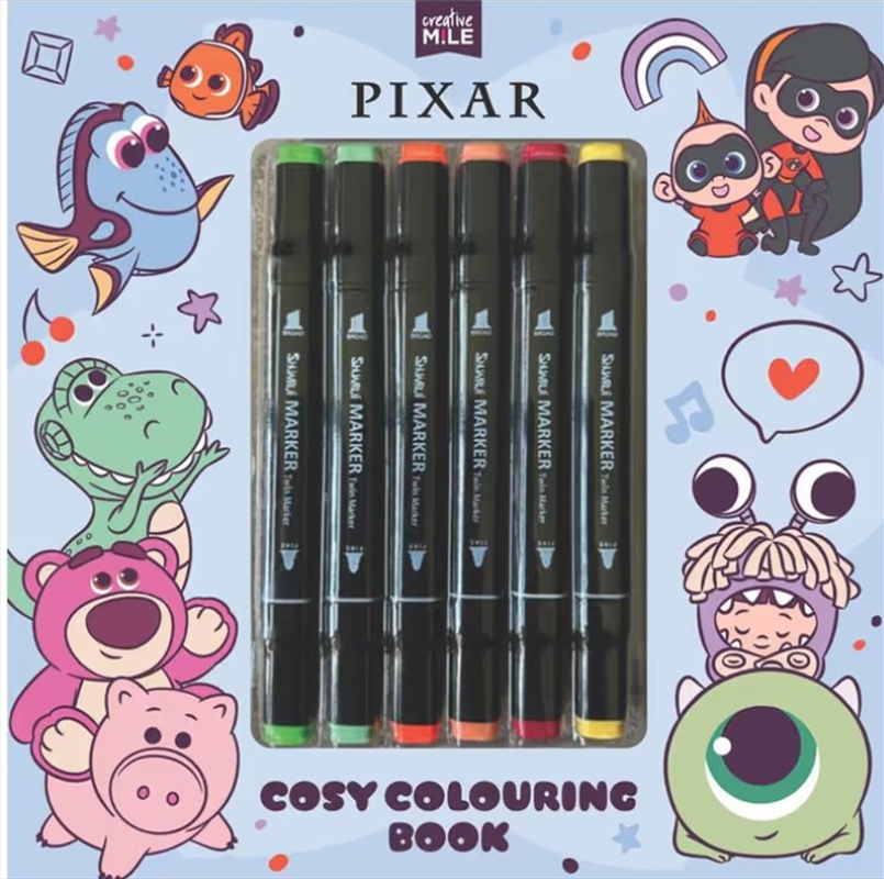 Pixar Cosy Colouring Book and Markers/Product Detail/Kids Colouring
