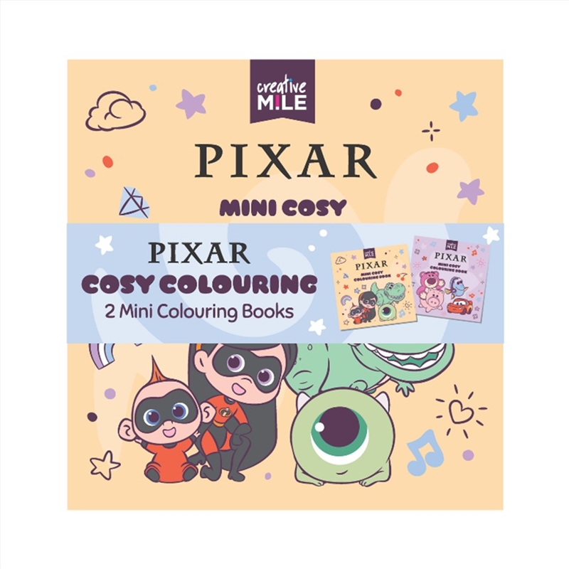 2 Pack Mini Colouring Book   Pixar Cosy Colouring/Product Detail/Kids Colouring