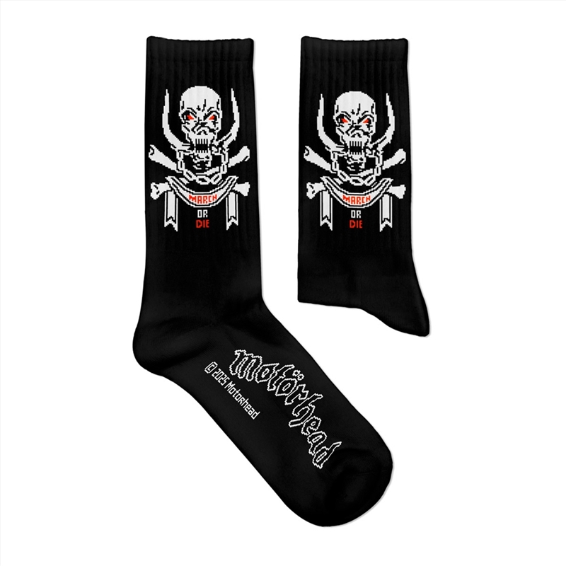 March Or Die - Medium Black Socks/Product Detail/Socks