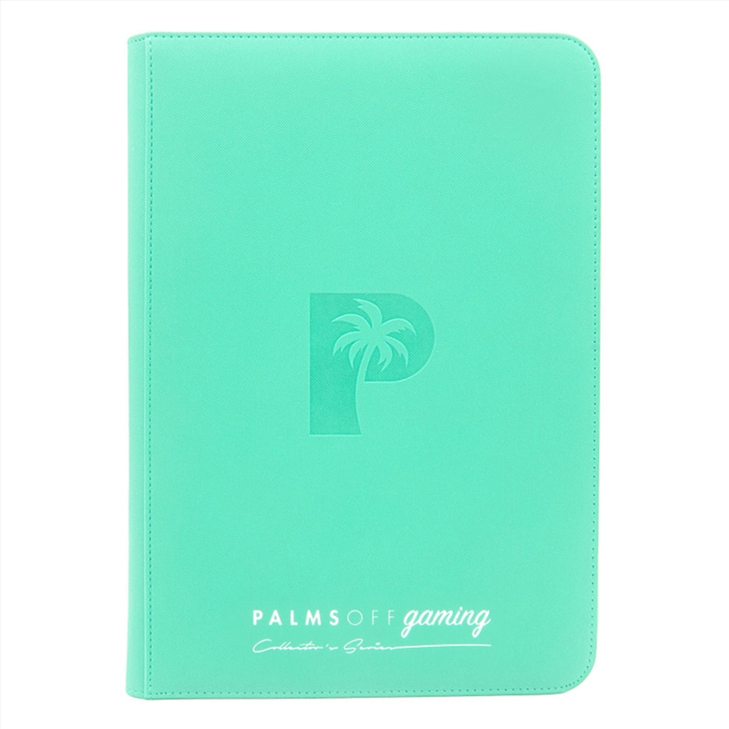 Palms Off Gaming - Collector's Series TOP LOADER Zip Binder CLEAR (216 Capacity) - TURQUOISE/Product Detail/Games Accessories