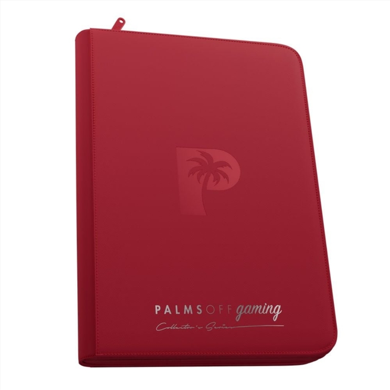 Palms Off Gaming - Collector's Series TOP LOADER Zip Binder CLEAR (216 Capacity) - RED/Product Detail/Games Accessories