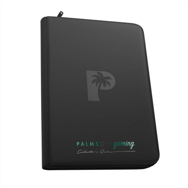 Palms Off Gaming - Collector's Series TOP LOADER Zip Binder CLEAR (216 Capacity) - BLACK/Product Detail/Games Accessories