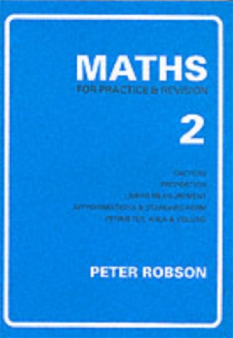 Maths for Practice and Revision : Bk. 2/Product Detail/Maths