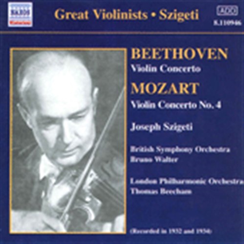 Beethoven/Mozart: Vn Ctos/Product Detail/Classical