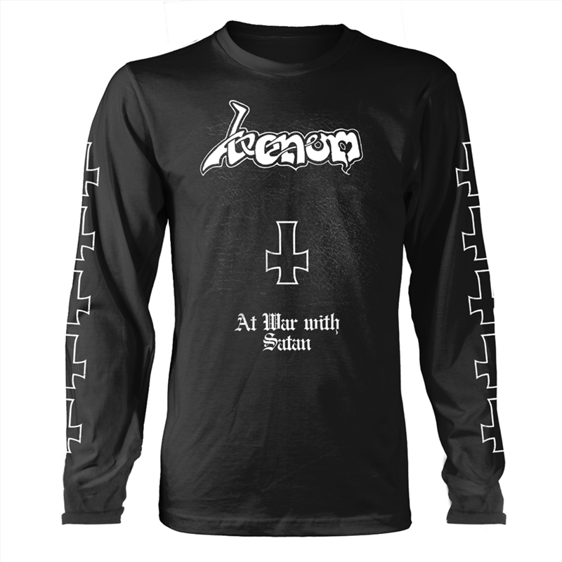 Venom - At War With Satan: White - Black - Large/Product Detail/Shirts