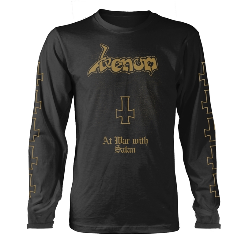 Venom - At War With Satan: Gold - Black - XL/Product Detail/Shirts