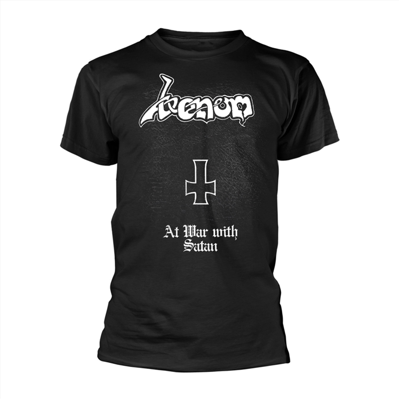 Venom - At War With Satan: White - Black - XXL/Product Detail/Shirts