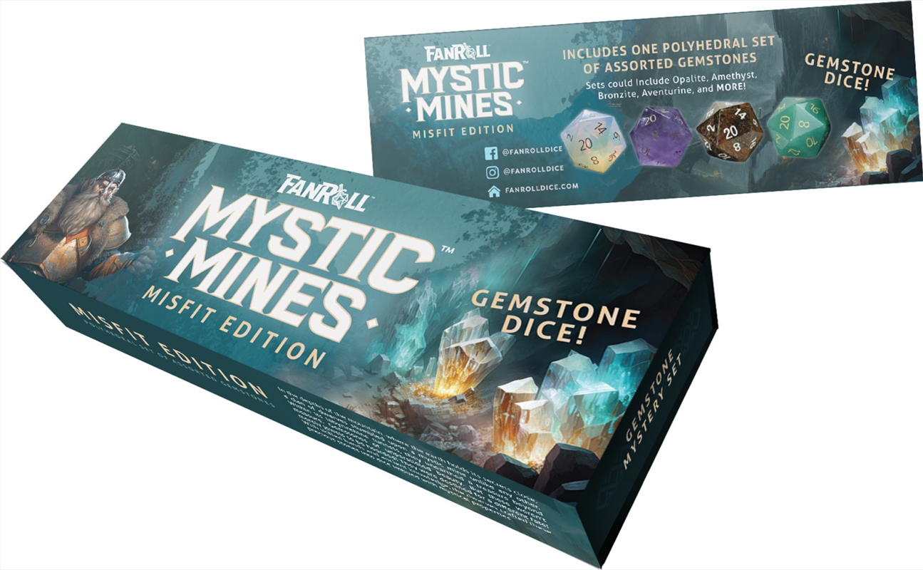 MDG 16mm Gemstone Polyhedral Dice Set Misfit Mystic Mines Blind Box/Product Detail/Dice Games