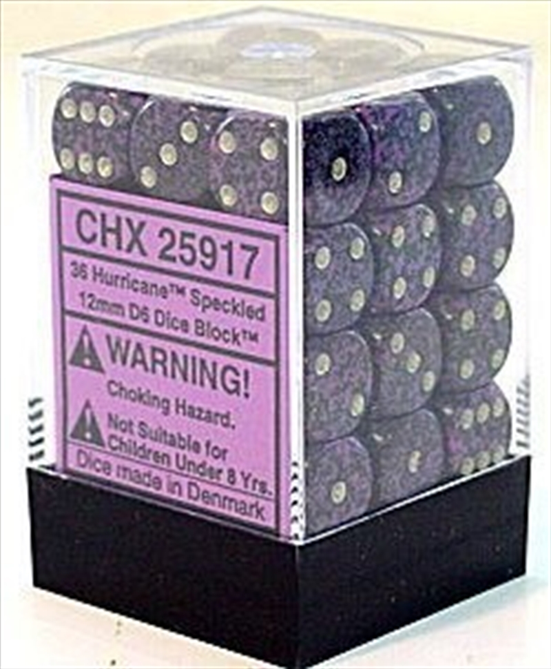 Chessex 12mm D6 Dice Block Speckled Hurricane/Product Detail/Dice Games