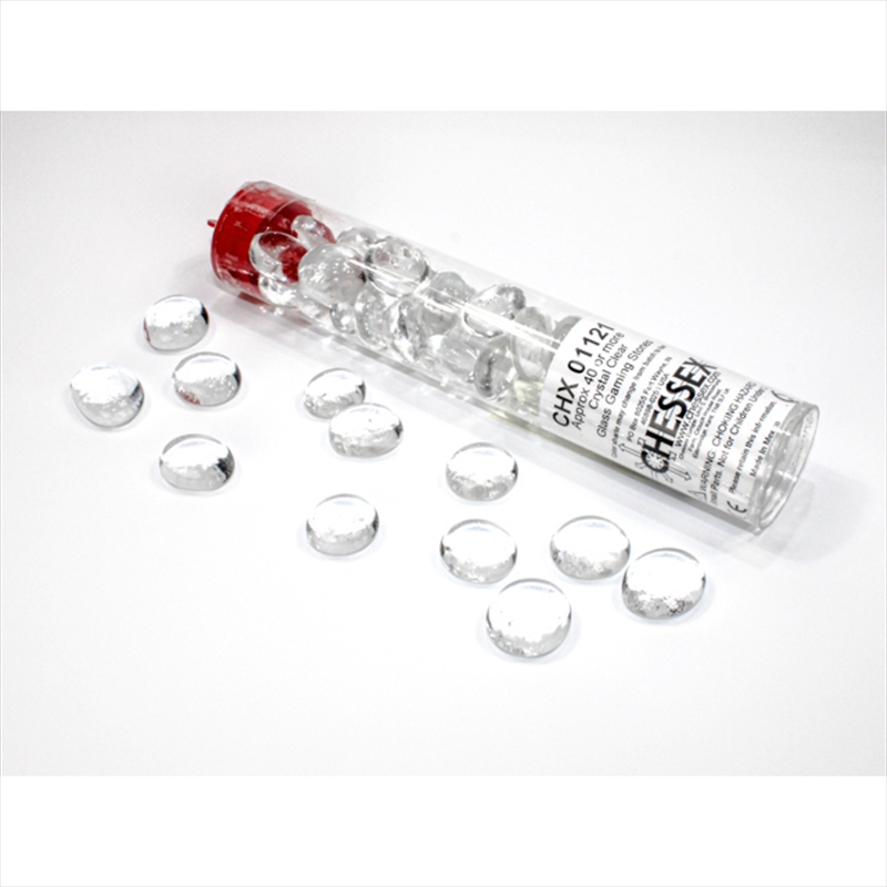 Chessex Translucent Clear Glass Stones Tube/Product Detail/Dice Games