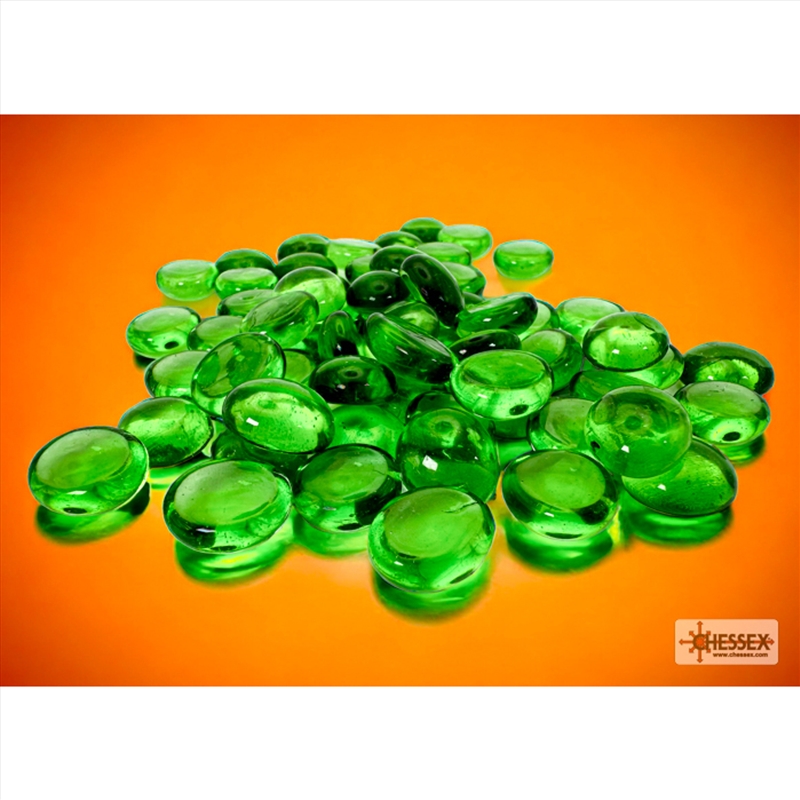 Chessex Translucent Green Glass Stones Tube/Product Detail/Dice Games