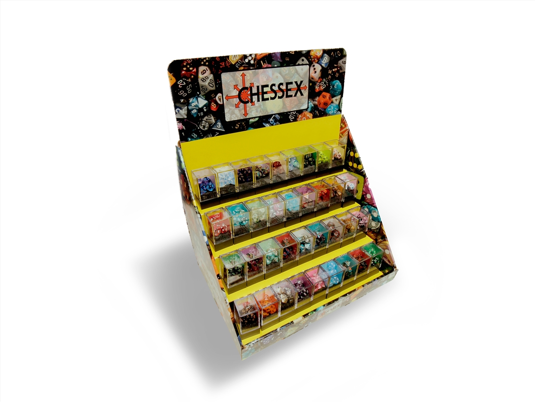 Chessex Box of 50 Mini-hedral 7-Die Sets (50 sets + cardboard display)/Product Detail/Dice Games