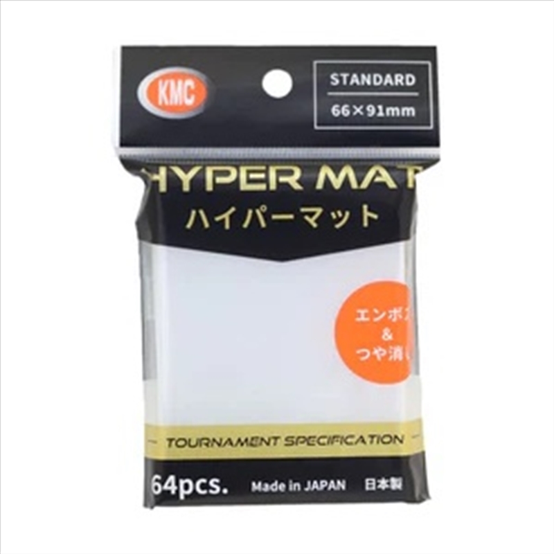 KMC Hyper MAT Sleeve 64 Pack (91mm x 66mm) - Clear/Product Detail/Games Accessories