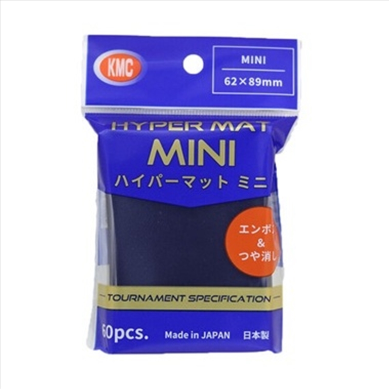 KMC Hyper MAT MINI Sleeve 60 Pack (89mm x 62mm) - Blue/Product Detail/Games Accessories