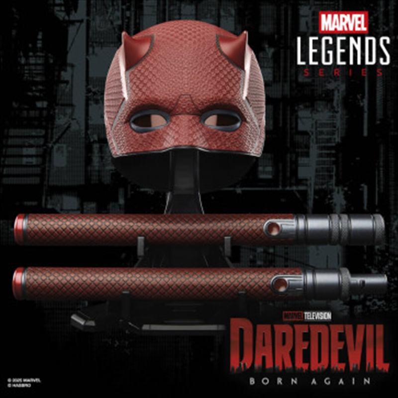 Marvel Legends Series Daredevil: Born Again Premium Roleplay Mask and Billy Club/Product Detail/Apparel