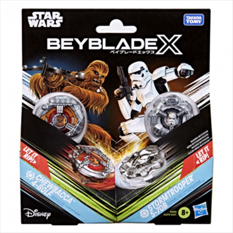 Beyblade X and Star Wars Collab Chewbacca 4-80LF vs. Stormtrooper 5-70B/Product Detail/Figurines