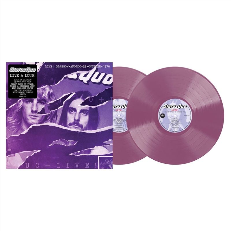 Live In Glasgow 29th October 1976 - Purple Vinyl/Product Detail/Rock/Pop