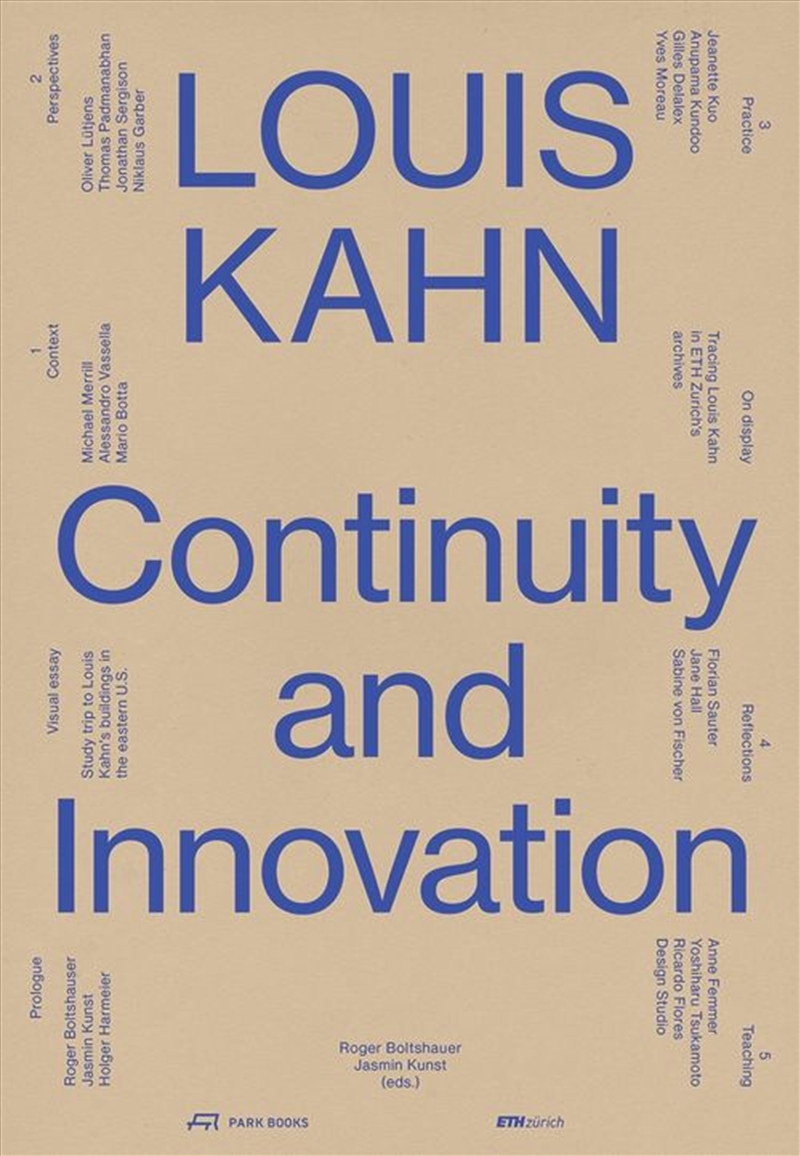Louis Kahn: Continuity and Innovation/Product Detail/Architecture