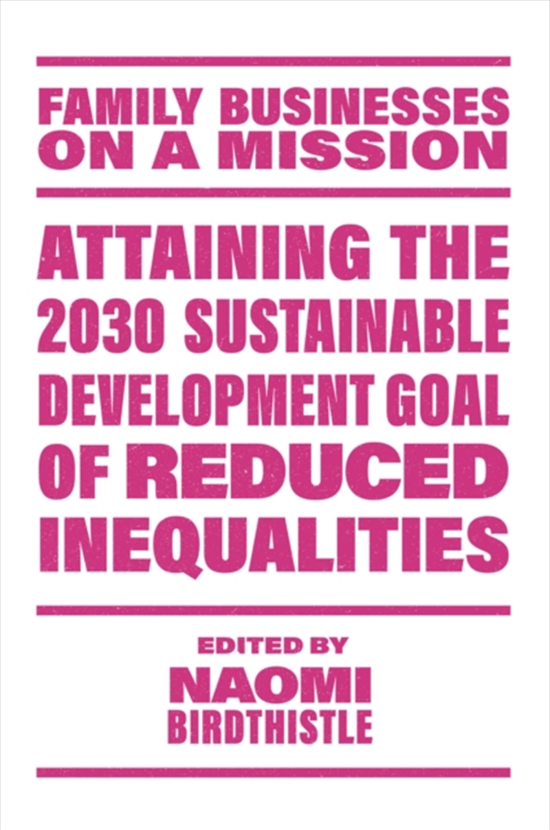 Attaining the 2030 Sustainable Development Goal of Reduced Inequalities/Product Detail/Business Leadership & Management