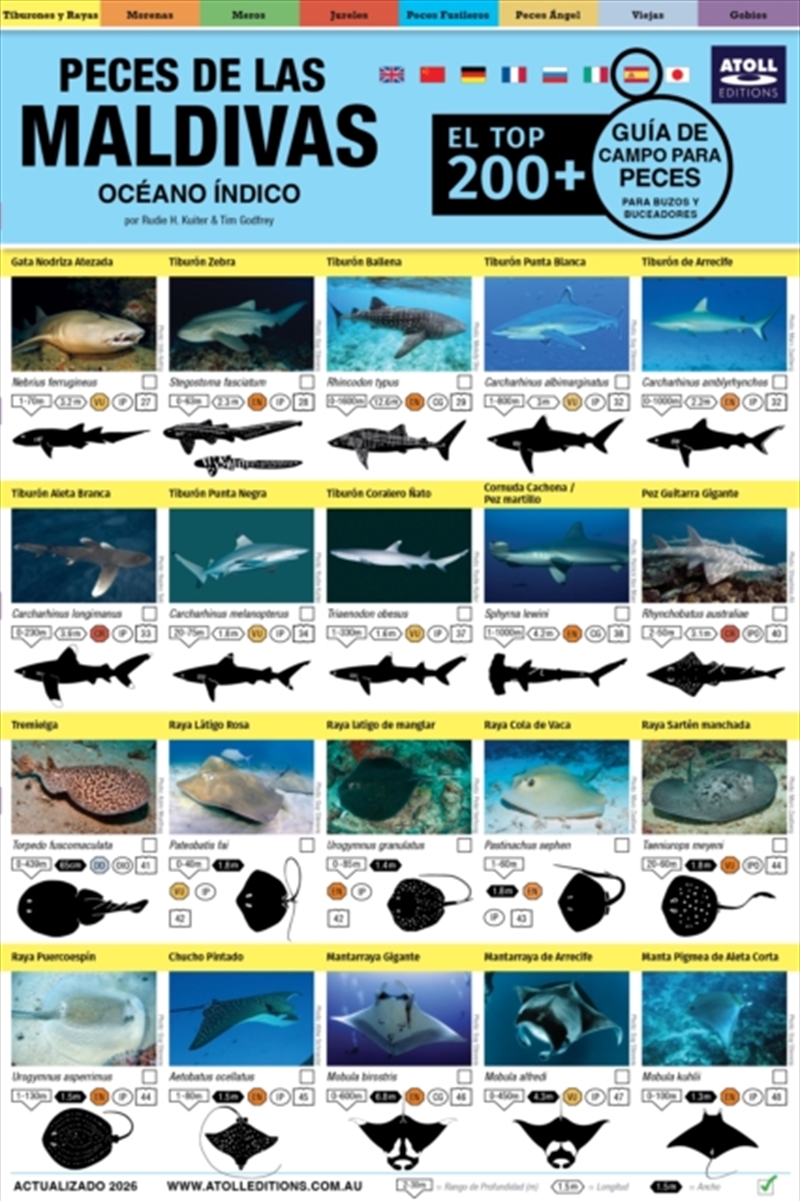 Maldivas Guia De Campo Para Peces : El Top 200+ (Spanish)/Product Detail/Animals & Nature