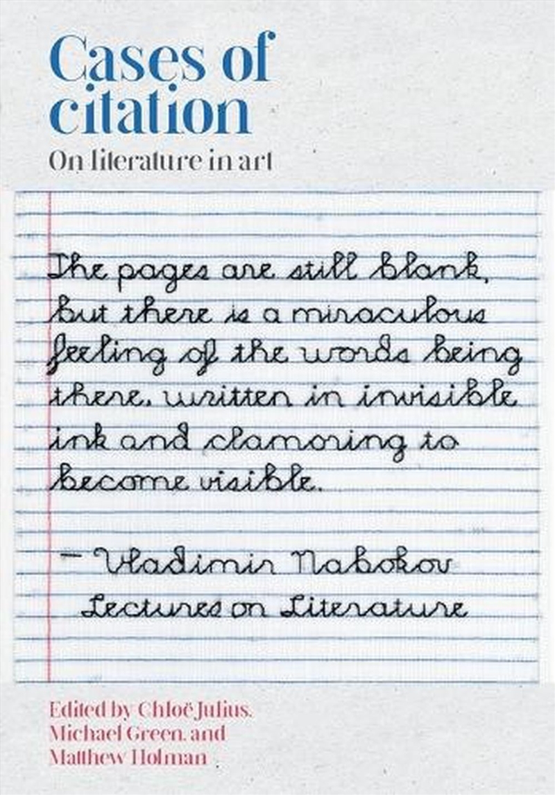 Cases of citation : On literature in art/Product Detail/Art