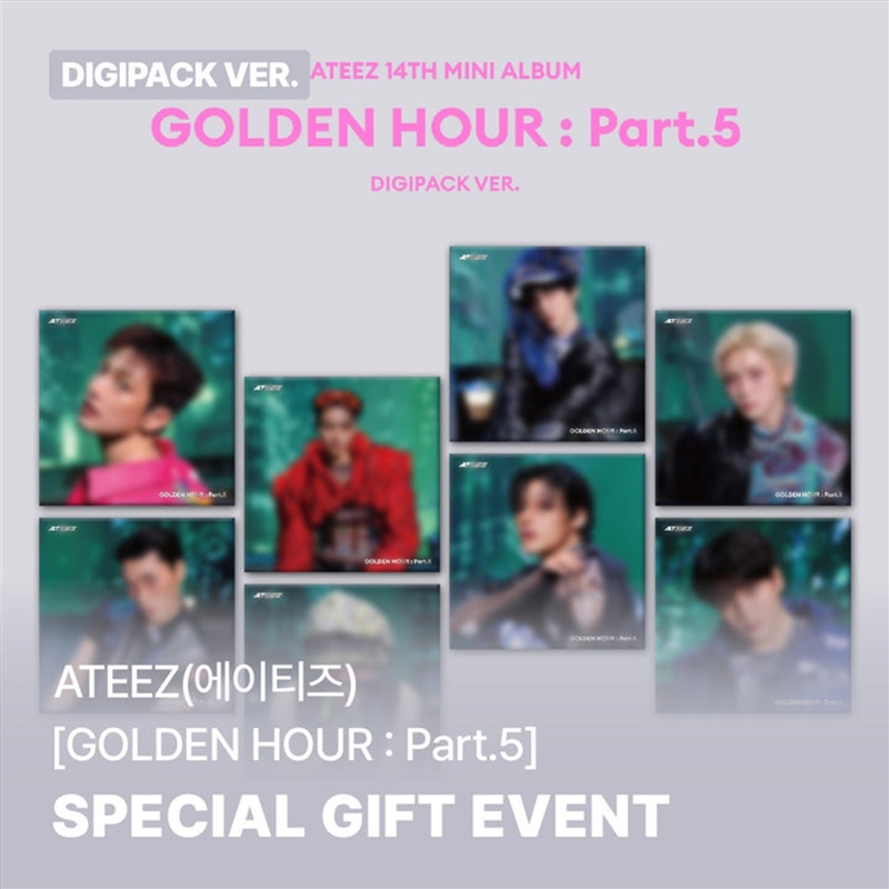 Ateez - Golden Hour : Part.5 14th Mini Album Soundwave Gift Digipack Ver Random/Product Detail/World