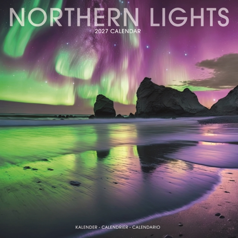 Northern Lights Sunday Start Wall/Product Detail/Calendars & Diaries