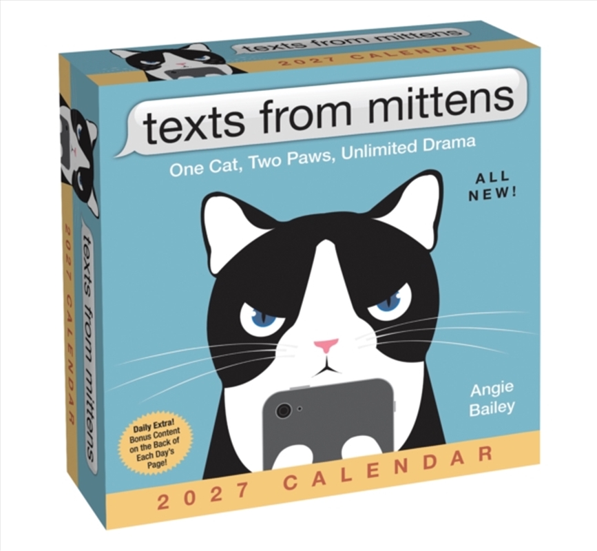 Texts from Mittens the Cat 2027 Day-to-Day Calendar : One Cat, Two Paws, Unlimited Drama/Product Detail/Calendars & Diaries