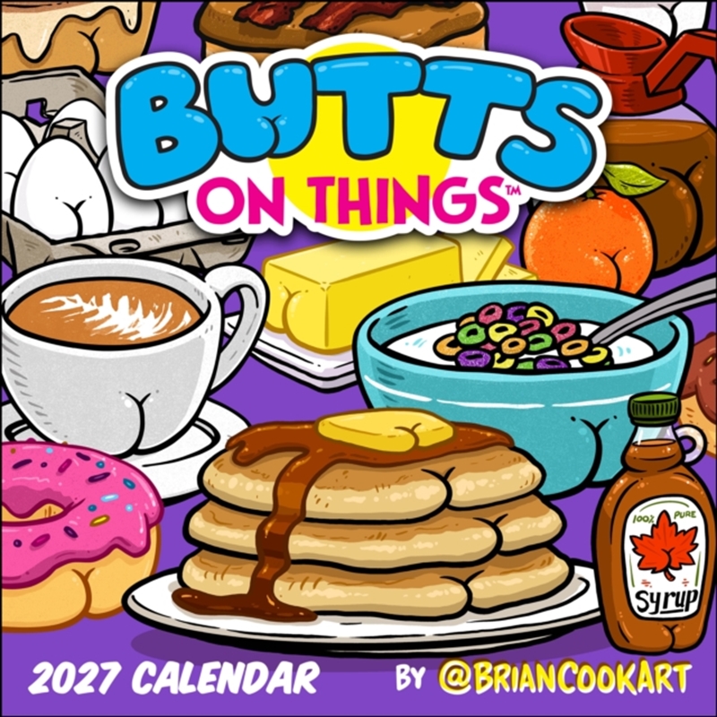 Butts on Things 2027 Wall Calendar/Product Detail/Calendars & Diaries