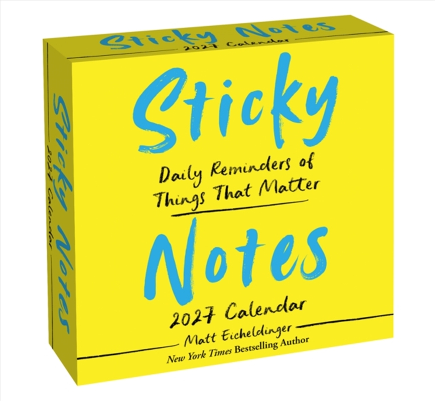 Sticky Notes 2027 Day-to-Day Calendar : Daily Reminders of Moments That Matter/Product Detail/Calendars & Diaries
