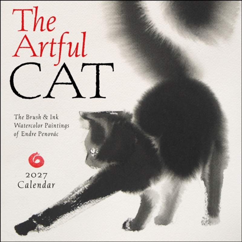 The Artful Cat 2027 Wall Calendar : Brush and Ink Watercolor Paintings/Product Detail/Calendars & Diaries