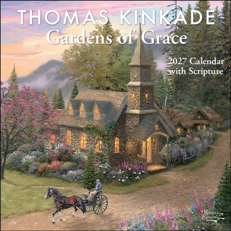 Thomas Kinkade Gardens of Grace 2027 Wall Calendar with Scripture/Product Detail/Calendars & Diaries