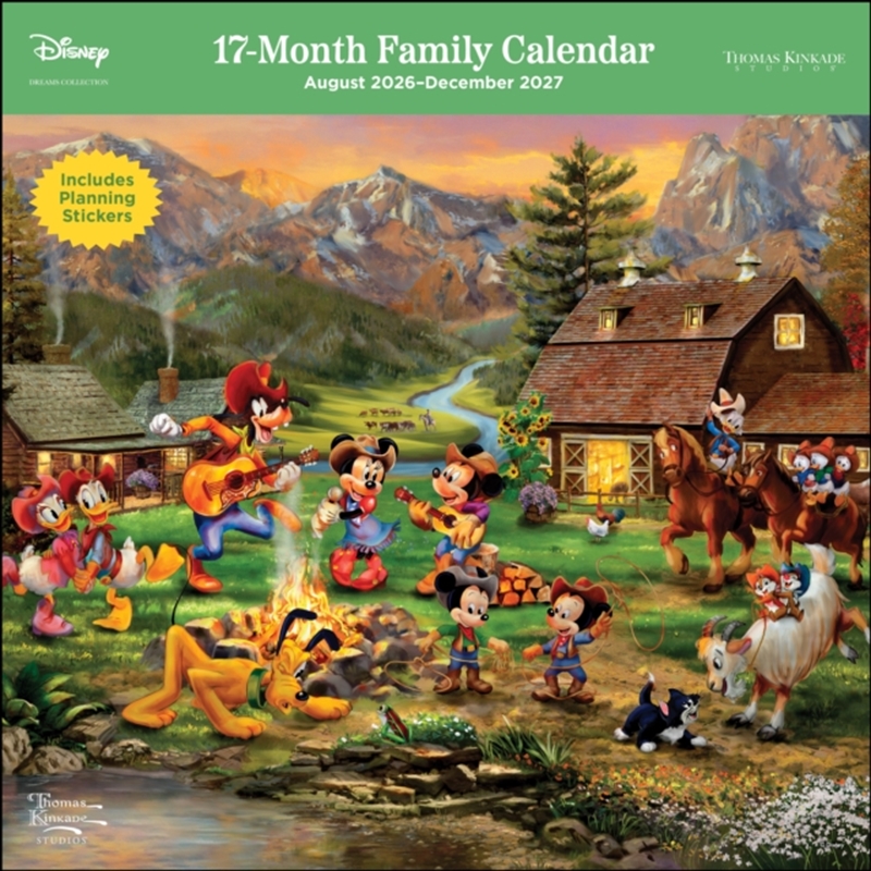 Disney Dreams by Thomas Kinkade Studios 17-Month 2026-2027 Family Wall Calendar/Product Detail/Calendars & Diaries