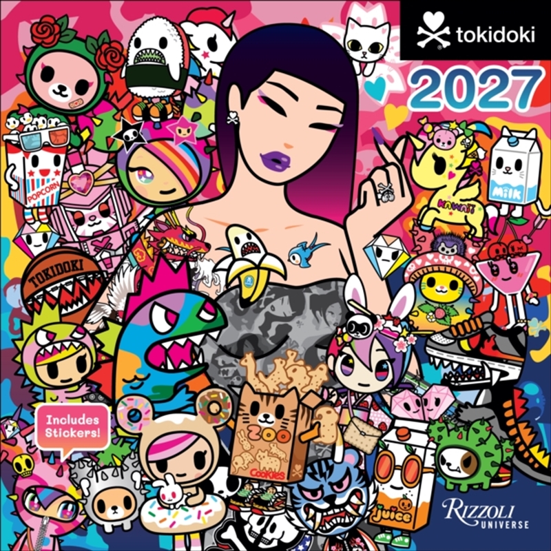 tokidoki 2027 Wall Calendar (Includes Stickers)/Product Detail/Calendars & Diaries