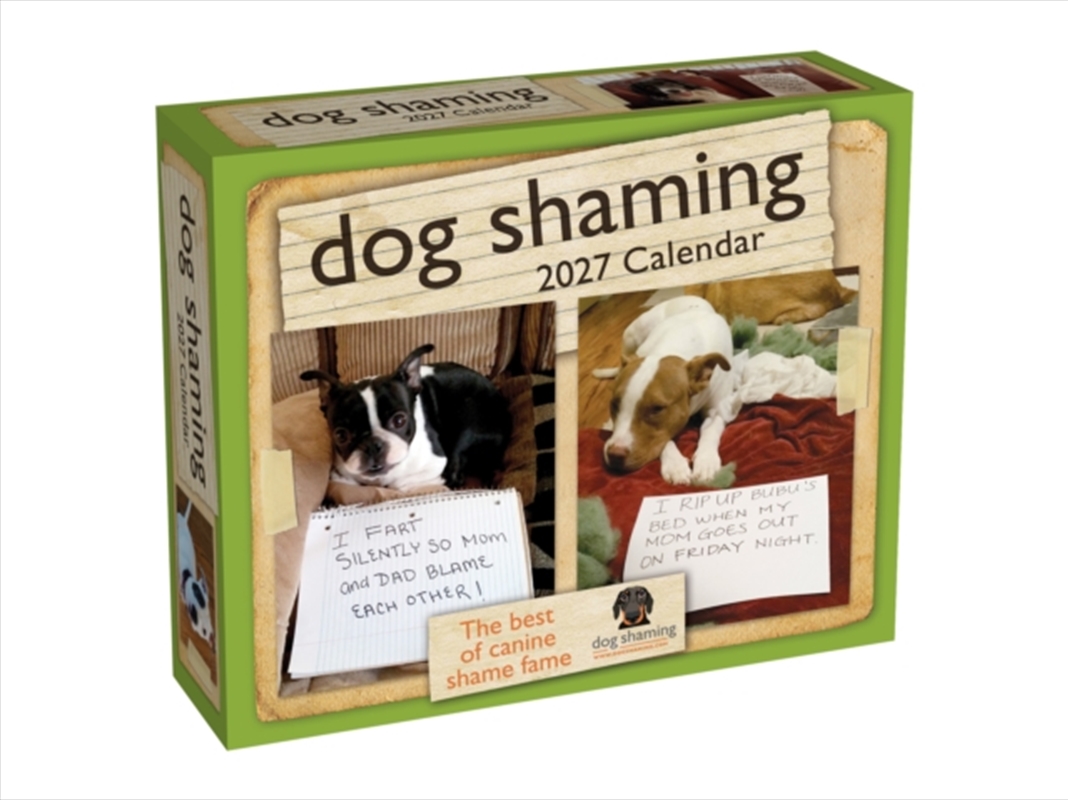 Dog Shaming 2027 Day-to-Day Calendar/Product Detail/Calendars & Diaries